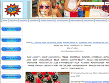Tablet Screenshot of partiesonwheel.com